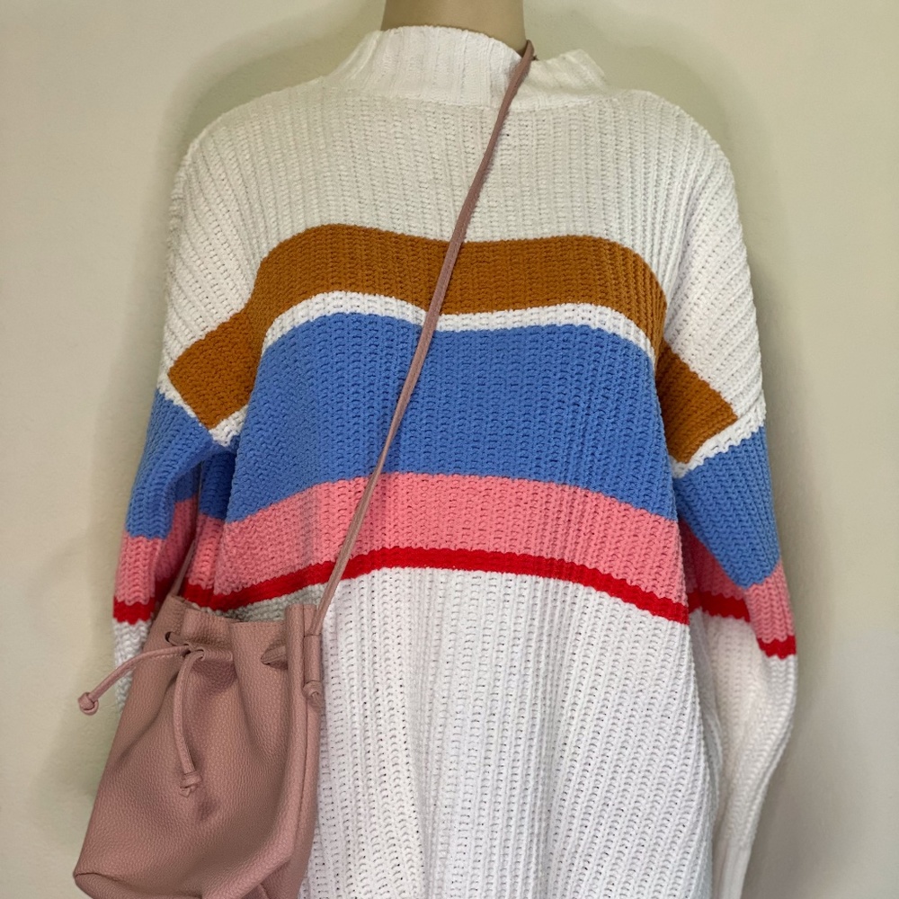 Women's Oversized Turtleneck Large Knit Sweater
